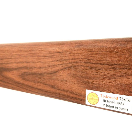 Плинтус TeckWood Цветной 100х16 Ясный орех (Bright Walnut) - фото 1