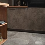 Кварц виниловый ламинат Vinilam Ceramo Stone 71610 Цемент Cтальной - 3