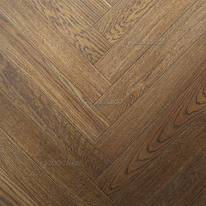 Паркет ёлка Greenline   802 Дуб Атлантик 15х110х600