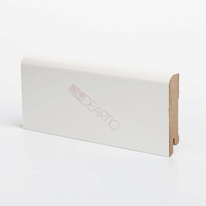 Плинтус DeArtio  от 16 мм  U 102-80 Белый