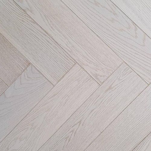Паркет ёлочка Golden Wood Дуб Снежный