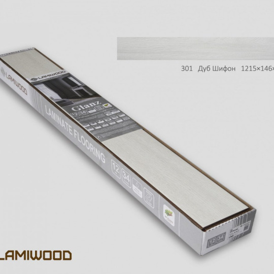 Ламинат LamiWood Глянец Глянец 301 Дуб Шифон - фото 6