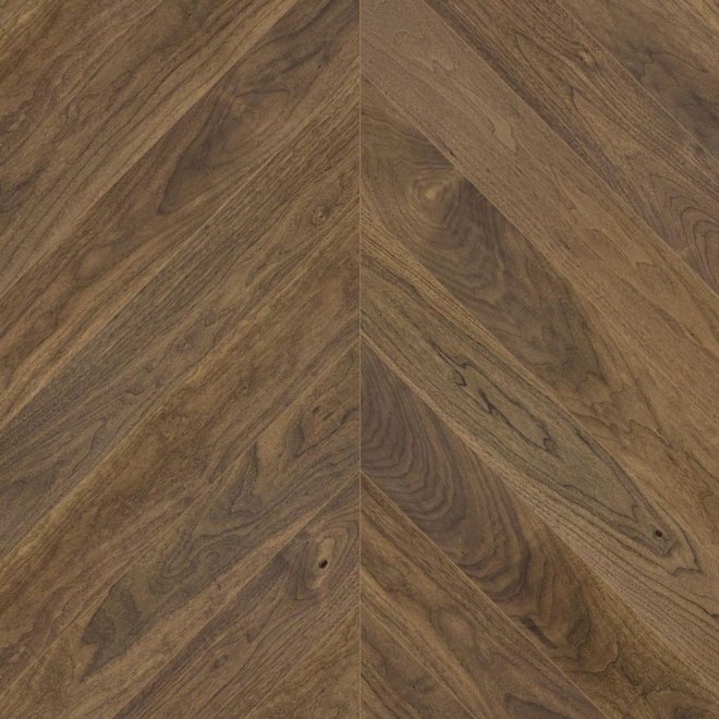 Паркет ёлка Esta Parket Chevron 35024 Walnut Chevron AB Extra Matt - фото 1
