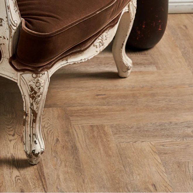Кварц виниловый ламинат Vinilam Parquet Herringbone IS11133 Паркет Северный - фото 1