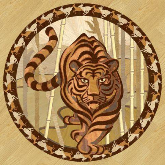 Художественный паркет Художественный паркет  Художественный паркет Р - 051 ( дуб радиал, мербау, венге, клен) - фото 1