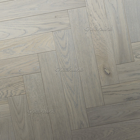 Паркет ёлка Greenline  314 Индус Грей английская 314 Индус Грей английская 15х125х620 - фото 2