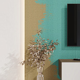 Стеновые панели Ликорн Полосы Под покраску бежевый - 