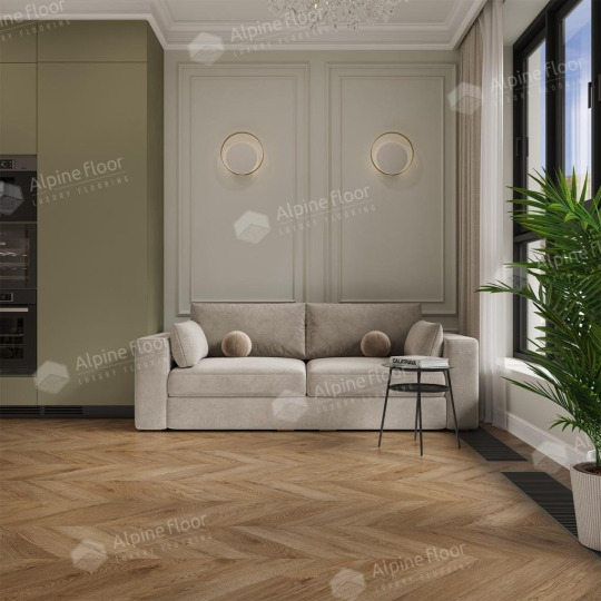Ламинат Alpine Floor Chevron Art Chevron Art Дуб Эверест LF109-06 - фото 4