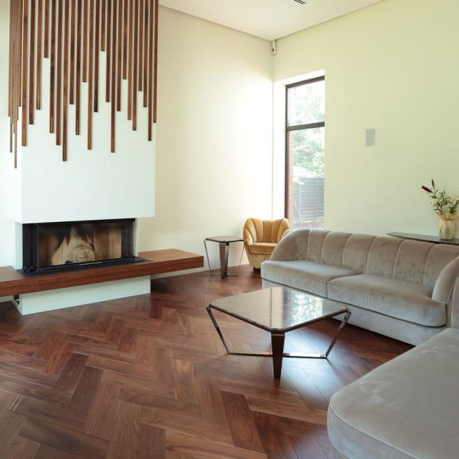 Паркет ёлка HM Flooring Итальянская ёлка Орех американский селект (Diamond) - фото 3