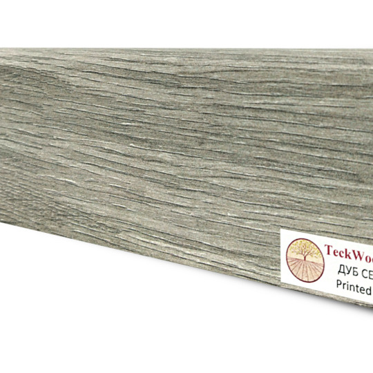 Плинтус TeckWood Цветной 75x16 Дуб Серебро (Oak Silver) - фото 1