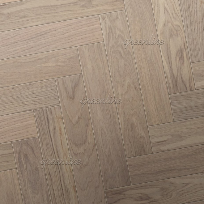 Паркет ёлка Greenline  827 Дуб Атом английская 827 Дуб Атом английская 15х110х600 - фото 1