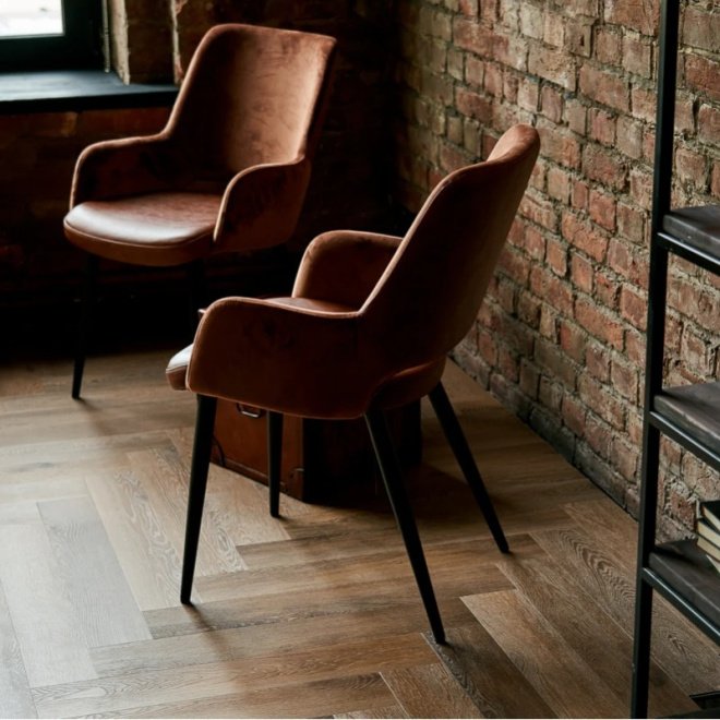 Кварц виниловый ламинат Vinilam Parquet Herringbone IS11199 Паркет Венецианский - фото 7