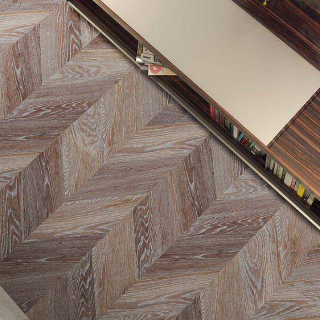 Пробковый пол Corkstyle Chevron Chevron Brown - фото 4