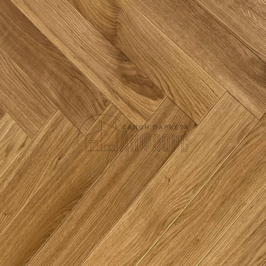 Паркет ёлка Golden Wood Дуб Шабли Дуб Шабли 14х100х600 Селект - фото 1
