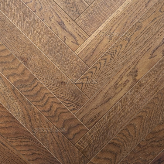 Паркет ёлка Greenline  808 Дуб Мелоди английская - фото 1