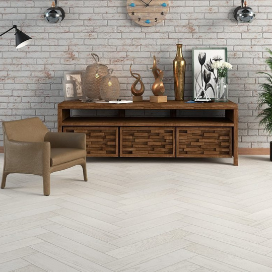 Паркет ёлка Gran Parte Венгерская ёлка 018 Бианко - фото 4