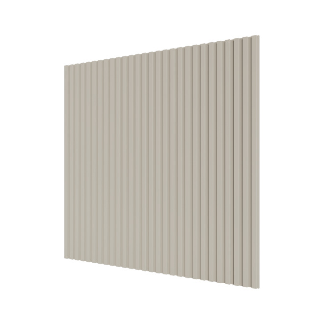 Стеновые панели Ликорн Полосы Слоновая кость - фото 2