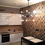 Стеновые панели Flitch Деревянная плитка Шашки Шашки 5-10х100х100 - 3