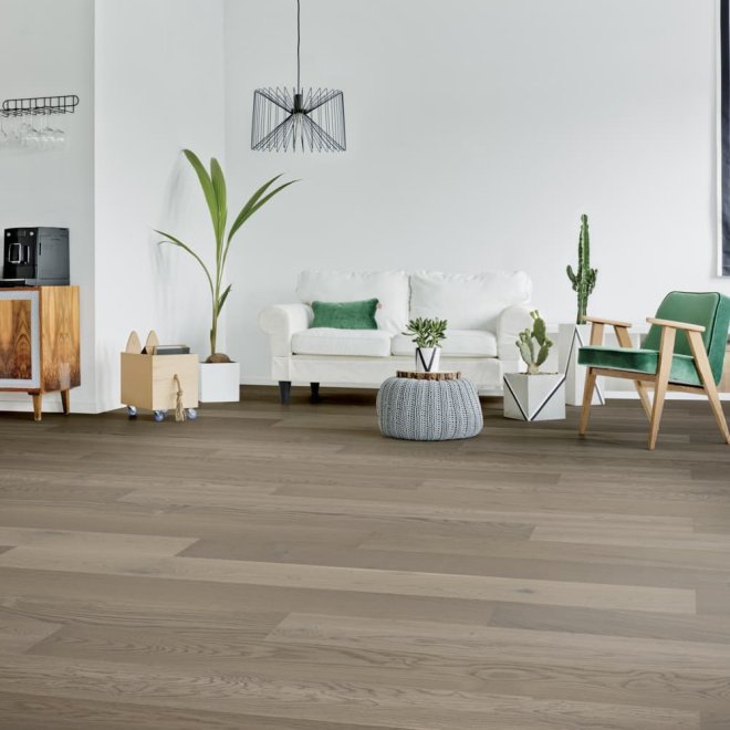 Паркетная доска Tarkett Tango Дуб Модерн Серый браш/Oak Modern Grey BR Дуб Модерн Серый браш/Oak Modern Grey BR 15х164х2215 - фото 2