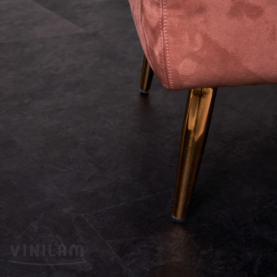 Кварц виниловый ламинат Vinilam КЕРАМО Stone 61607 Сланцевый Черный
- фото 6