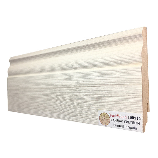 Плинтус TeckWood Цветной 100х16 Сандал Светлый - фото 2
