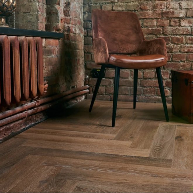 Кварц виниловый ламинат Vinilam Parquet Herringbone IS11199 Паркет Венецианский - фото 9