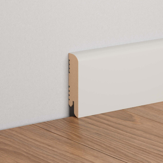 Плинтус Ликорн МДФ Цветной K-02 Светло-серый - фото 1