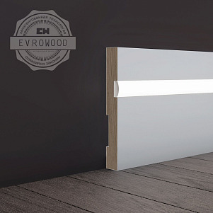 Плинтус Evrowood Evrowood  PN 101 led Неокрашенный