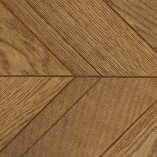 Модульный паркет Kraft Parkett Kraft Parkett 1404 Французская елка с фальшфаской - фото 1