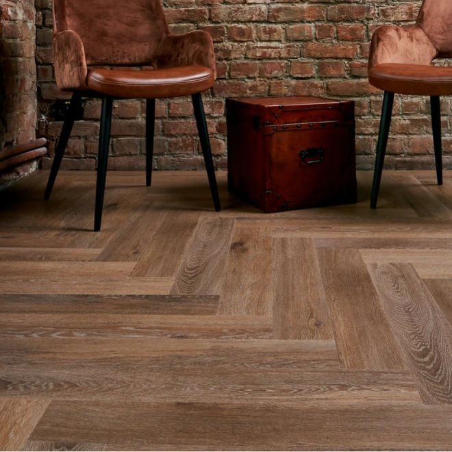 Кварц виниловый ламинат Vinilam Parquet Herringbone IS11199 Паркет Венецианский - фото 2