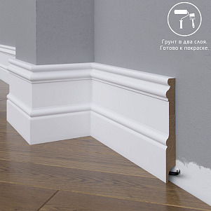 Плинтус Madest Decor  МДФ 17 16х120х2400 Грунтованный