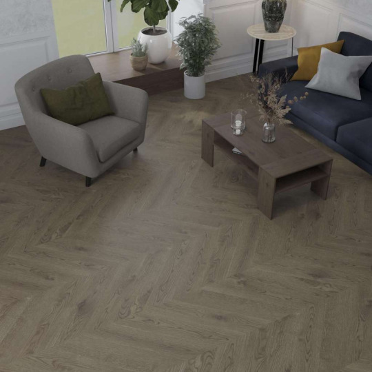Паркет ёлка Esta Parket Chevron Indigo 15504 Oak CH Nova Elite Stavanger - фото 2