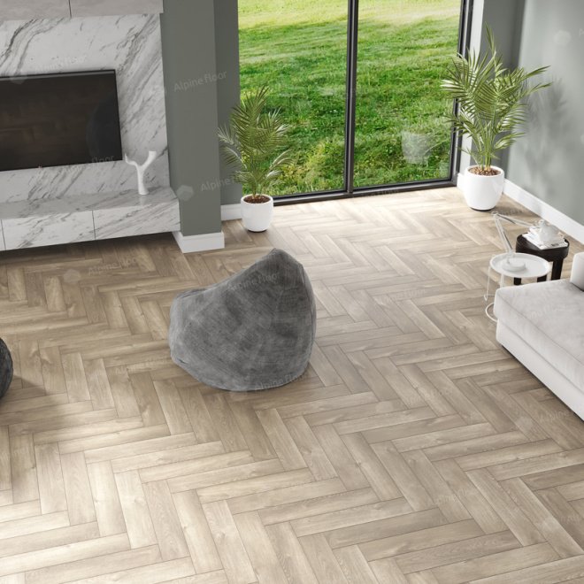 Кварц виниловый ламинат Alpine Floor Parquet Light ECO 13-5 Дуб Натуральный Отбеленный - фото 3