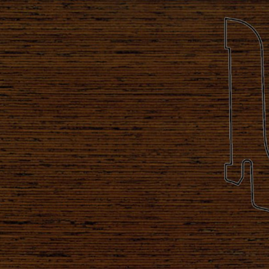 Плинтус Pedross 60х22 шпонированный - Венге - фото 1