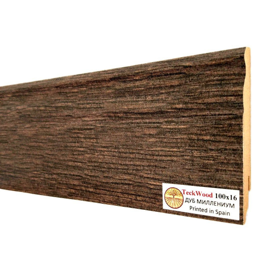 Плинтус TeckWood Цветной 100х16 Дуб Миллениум (Oak Millennium) - фото 2