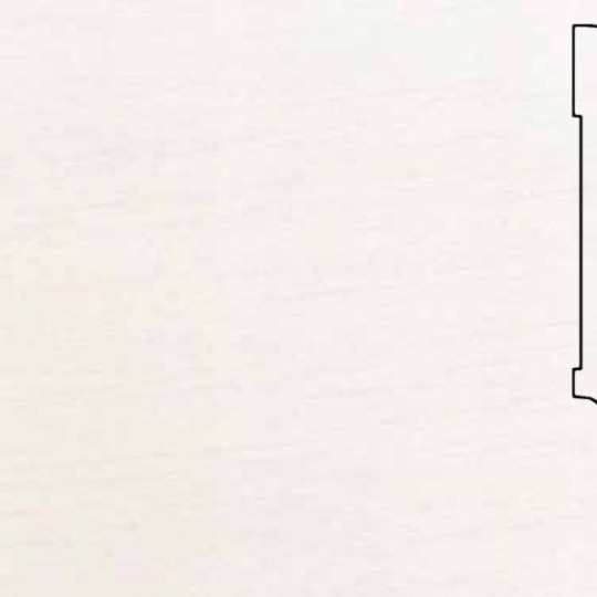 Плинтус Pedross 70х15 шпонированный - Белый гладкий - фото 1