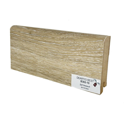 Плинтус DeArtio В302-10 Дуб бежевый от 16 мм  - фото 1