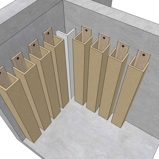 Лайтбрус Finitura Dekor 3-х сторонний шпонированный Дуб 3-х сторонний шпонированный Дуб 40х40х2800 Без покрытия - фото 1