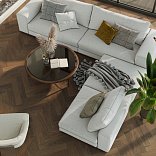 Кварц виниловый ламинат Quartz Parquet Английская ёлка 33-400-29 Орех Американский - 2