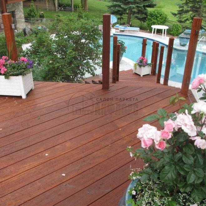 Террасная доска  Кумару красный, гладкая - фото 2