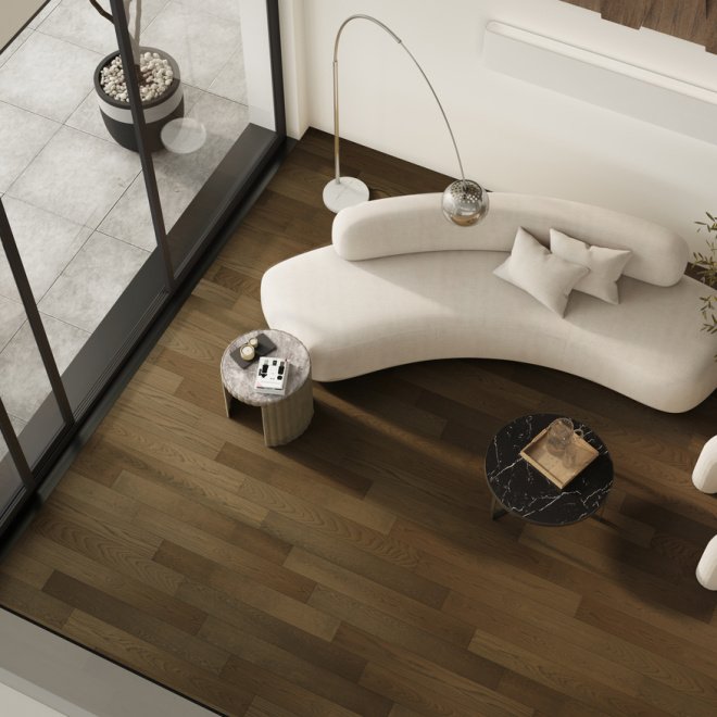 Кварц виниловый ламинат Quartz Parquet Классик 413 Дуб Брауни - фото 2
