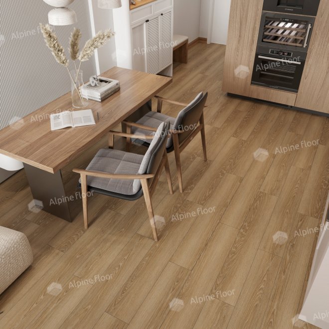 Кварц виниловый ламинат Alpine Floor Ultra LVT ECO 5-38 Дуб Сантана - фото 3