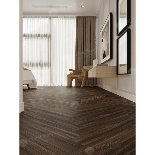 Ламинат Alpine Floor Herringbone 12 Herringbone 12 LF105-13 Орех Сицилия - фото 2