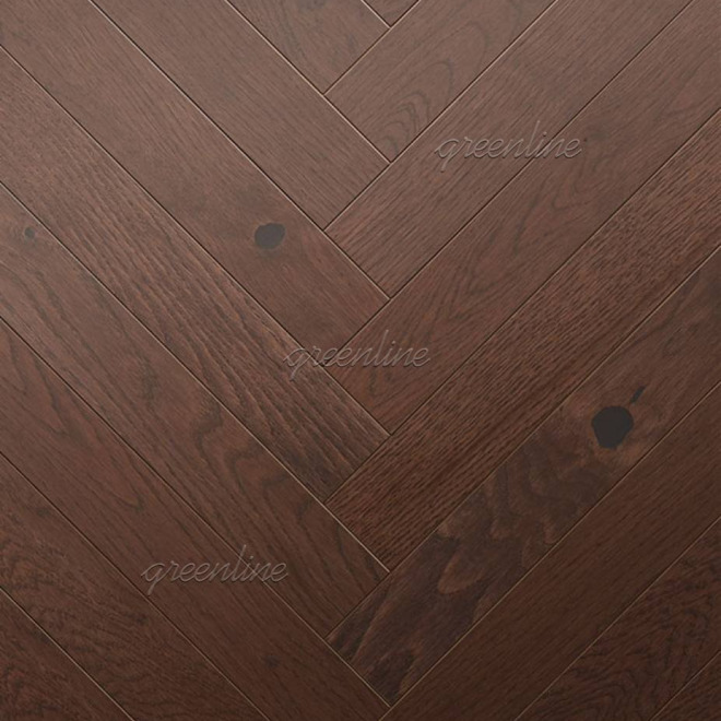 Паркет ёлка Greenline  705 Дуб Магнет 705 Дуб Магнет 11.2х100х600 - фото 1