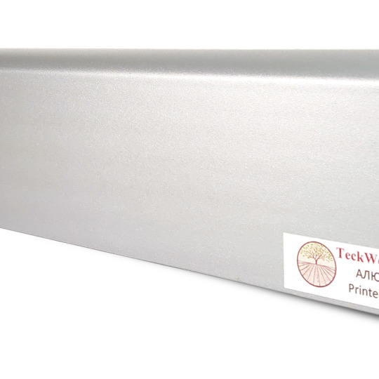 Плинтус TeckWood Цветной 75x16 Алюминий - фото 1