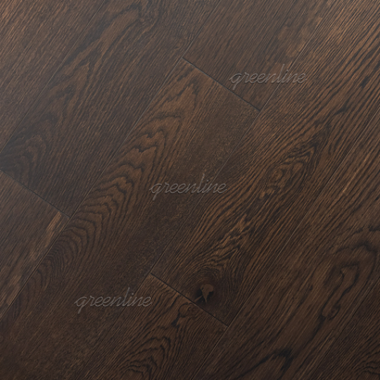Инженерная доска Greenline Альт 832 Дуб Эбони 832 Дуб Эбони 15х180х500-1500/1800 - фото 1