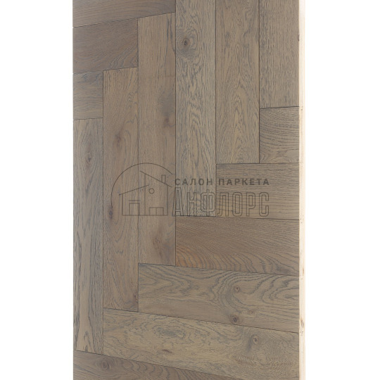 Паркет ёлка Brinel Английская ёлка Дуб Level Дуб Level 15х100х500 Прайм - фото 2