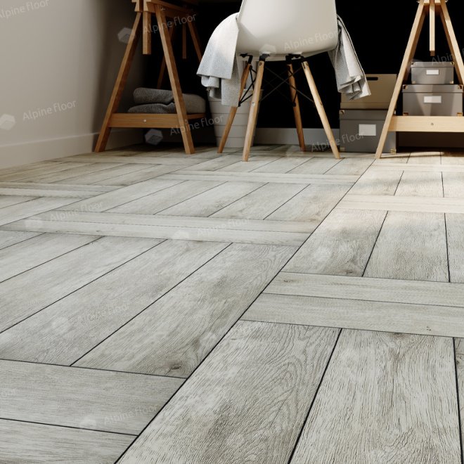 Кварц виниловый ламинат Alpine Floor Expressive Parquet ECO 10-5 Снежная Лавина - фото 4