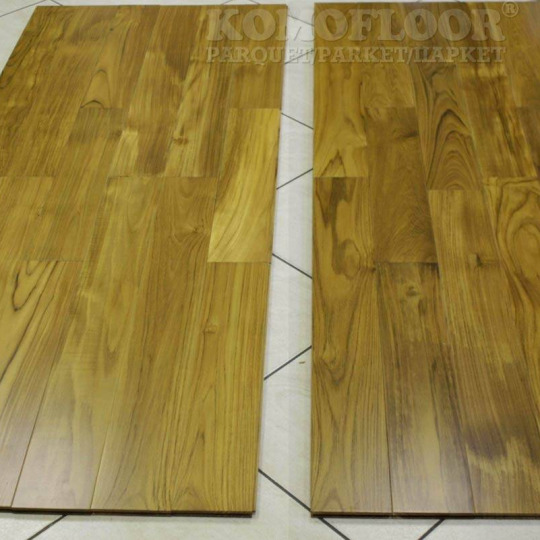 Штучный паркет Komofloor Штучный паркет Тик Тик 15х90х450 Без покрытия Экстра - фото 4