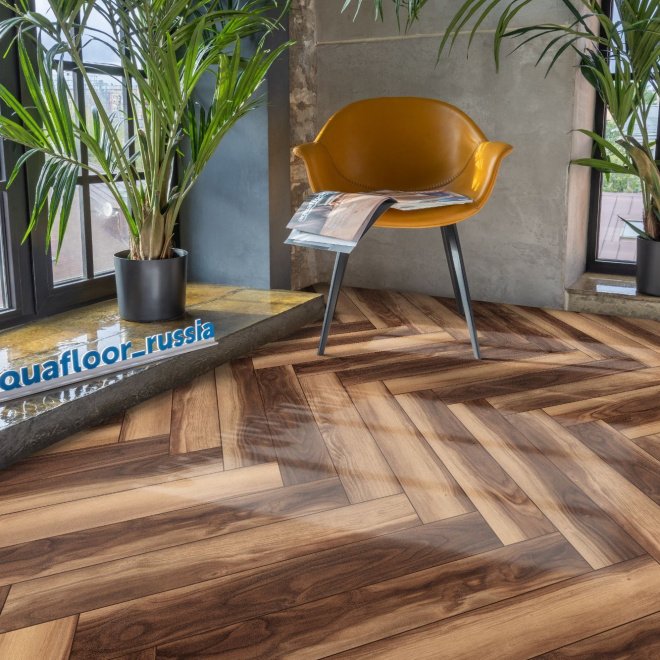 Кварц виниловый ламинат Aquafloor Parquet+ AF6021PQN+ - фото 3